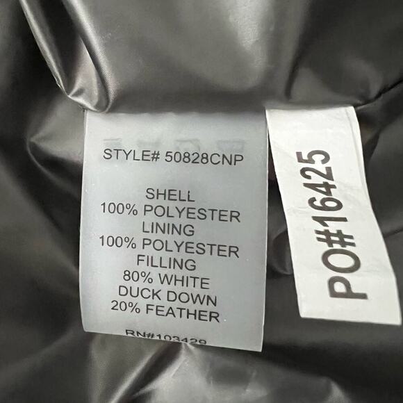 Anorak Crop Sleeve Puffer Jacket Black Camo Size M NEW - Picture 12 of 16